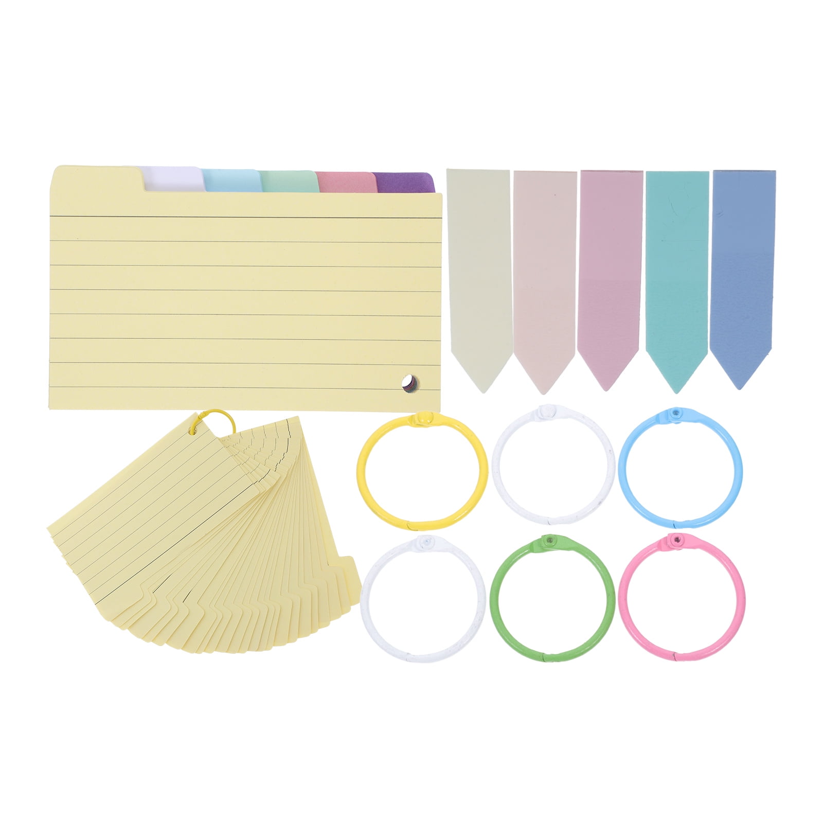 Index Card Notes Hole Punched Index Cards Flash Cards for Studying