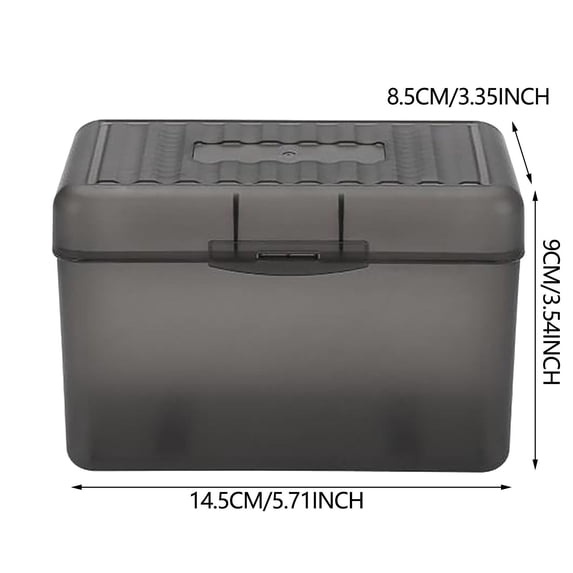 Index Card Organizer Box for Office Notecard and Flash Card Storage
