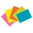 thumbnail image 1 of Index Cards, Super Bright Assorted 5 Colors, Unruled 4" x 6", 100 Per Pack, 6 Packs, 1 of 2