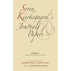 Index & Composite Collation Soren Kierkegaard's Journals and Papers, Volume 7: Index and Composite Collation, Book 7, (Hardcover)