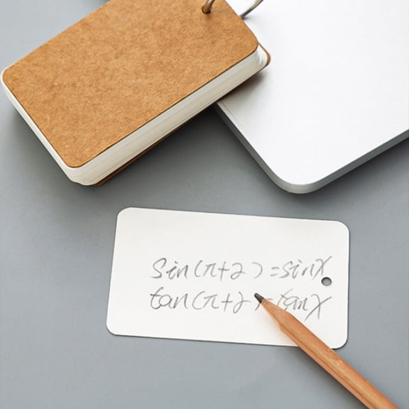 Index Flash Cards with Iron , Blank Study Note Cards for School, Office and Home