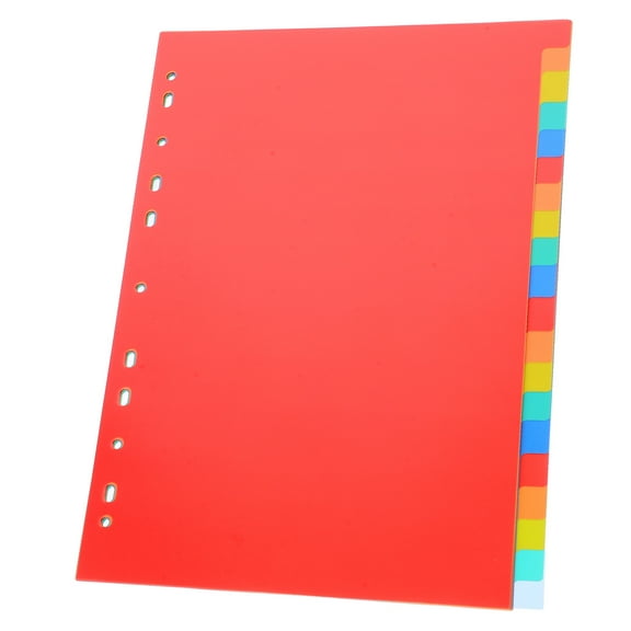 Index Page Category File Organization The Notebook Notepad Dividers Plastic Binder Dividing Line Pp