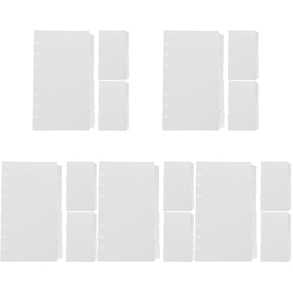 FENGGUIQU Office Document Organizer with 90 Sheets PP Dividers, Writable Tabs, Index Style for Binders and Notebooks