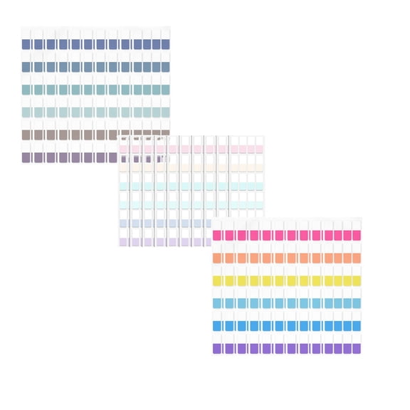 Index Tabs Colorful Highlight Stickers Transparent Bookmarks Adhesive Memo