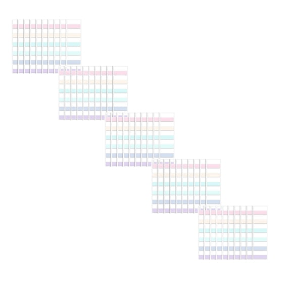 Index Tabs Colorful Highlight Stickers Transparent Bookmarks Adhesive Memo