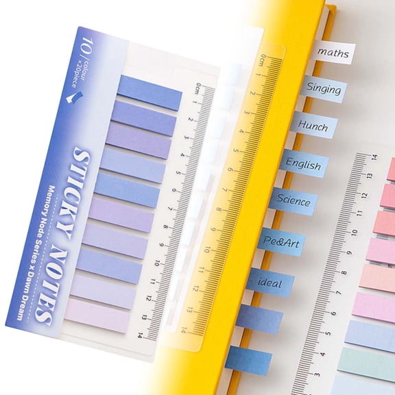 Index Tabs Sticky Sticky Tabs, Portable Tabs for Notebooks, Colorful Page Markers, Small Annotation Tabs, Multi-Colored Writable Page Markers, Repositionable Sticky Tabs for Books,Purple