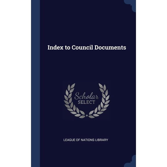 Index To Council Documents