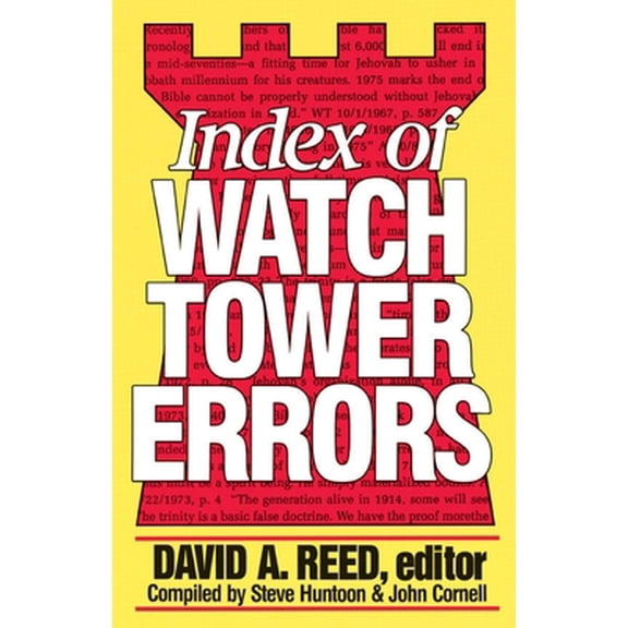 Pre-Owned Index of Watchtower Errors 1879 to 1989 (Paperback) 0801077567 9780801077562