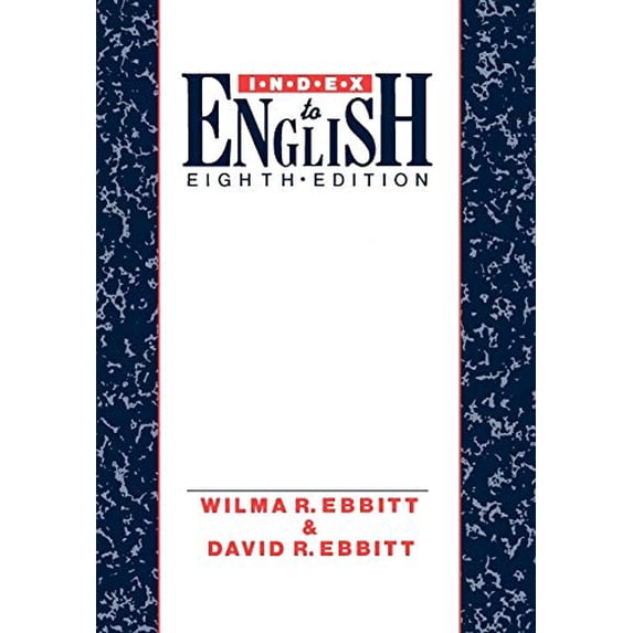 Pre-Owned Index to English (Paperback) 0195059603 9780195059601