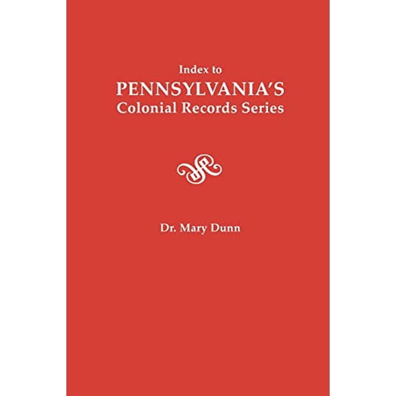 Pre-Owned Index to Pennsylvania's Colonial Records Series (Paperback) 0806313323 9780806313320