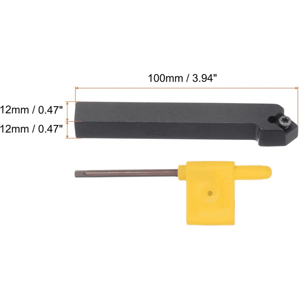 Zouzmin 3/8" 1/2" SRACR1010/1212 H06 Lathe Turning Holders Lathe Turning & Profiling Tool Holder With RCMT0602 Round Carbide Milling Inserts For Steel Stainless Steel (2pcs 1/2 Holders 10pcs Inserts