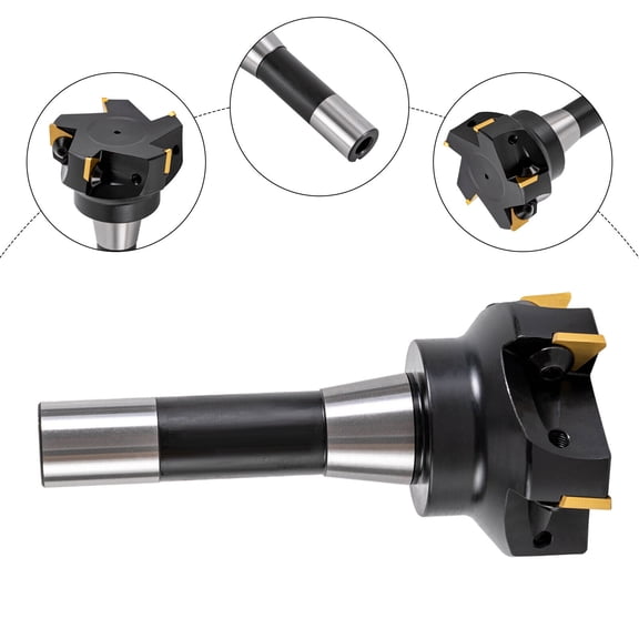 Indexable End Mill, 5.5in Alloy Steel Mill with TPCN32PDTR Blade, 90 Positive Rake for Machining Centers