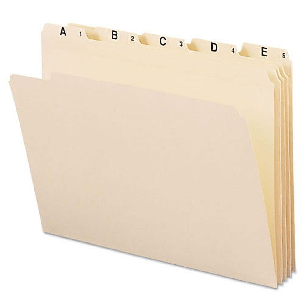 Indexed File Folder Sets, 1/5-Cut Prelabeled Tabs: A to Z, Letter Size, 0.75 Indexed File Folder Sets, 1/5-Cut Prelabeled Tabs: A to Z, Letter Size, 0.75