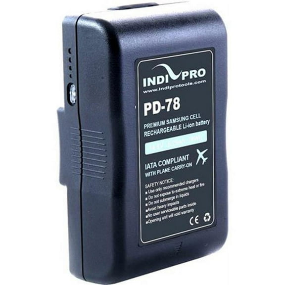 IndiPro Tools PD130S Compact 130Wh V-Mount Li-Ion Battery