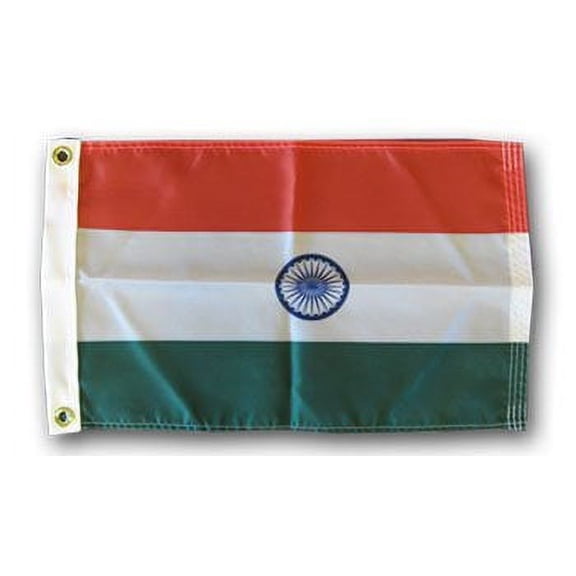India - 12"X18" Nylon Flag