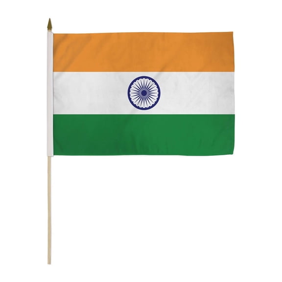 India 12x18" Stick Flags