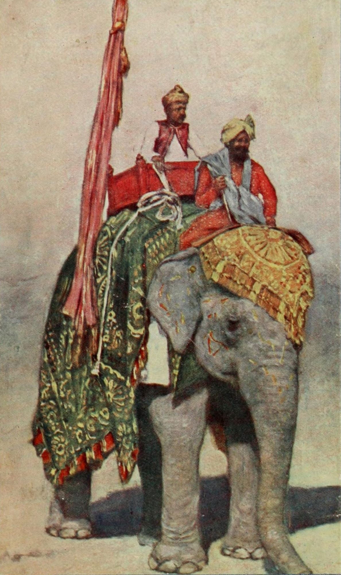 India 1910 Indian Elephant Canvas Art - Mortimer Menpes (24 x 36)