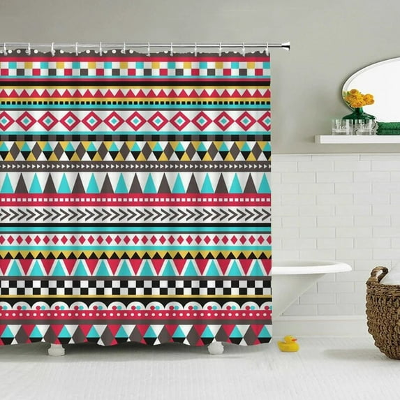 India Bohemian Shower Curtains 3d Printing Bathroom Curtain Waterproof With Polyester Cloth Bath Home Decor Screen