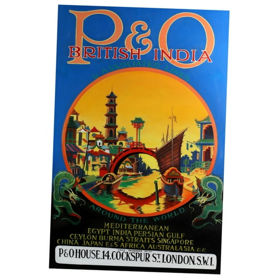 India British India England Poster 27Inx40In for any room 27x40 Multi-Color Square Adults Poster Time