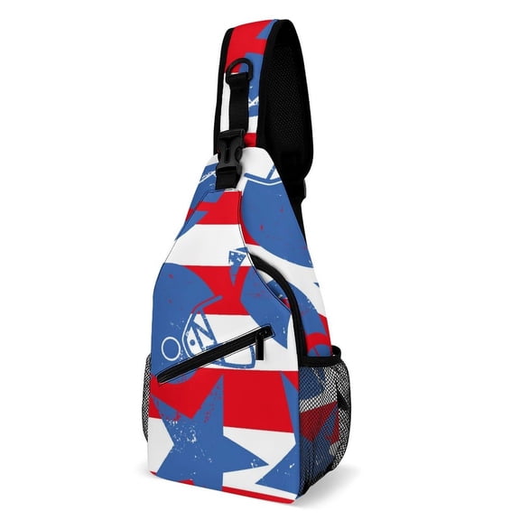 All India Chest Package 8 X 15 X 4 Sponge In Shoulder Pads With Outer Big Bag Used To Go Out Shopping Ride Mountain Running Outdoors Football Star&Stripe