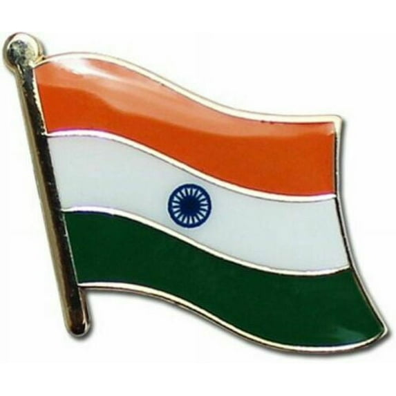 India Country Flag Bike Motorcycle Hat Cap lapel Pin