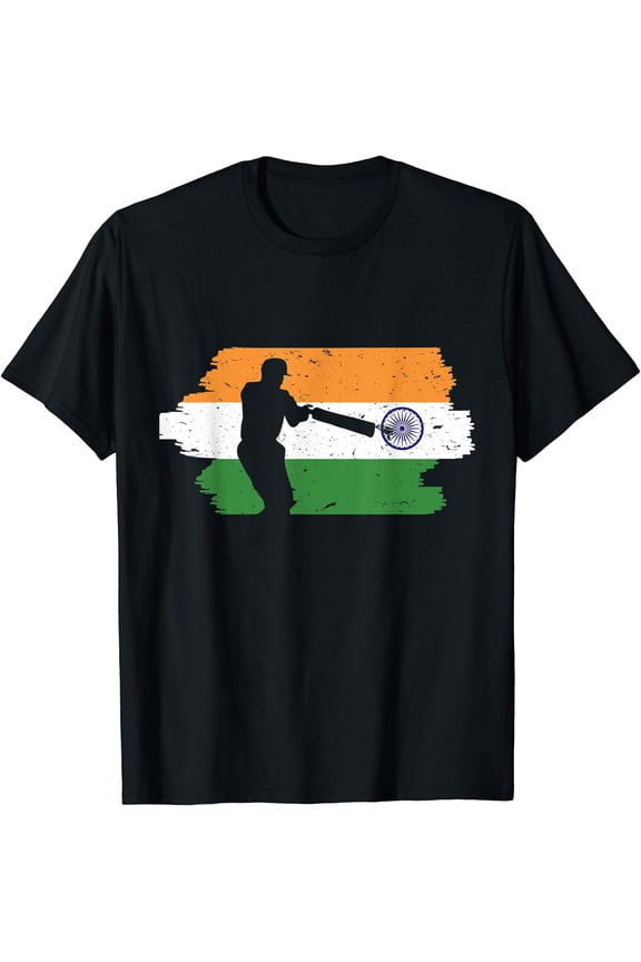 India Cricket National Fans Team Jersey Indian Flag T-Shirt, Unisex T-Shirt