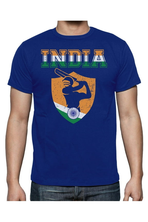 India Cricket T20 World Cup 2024 Shirt for Men Indian Fans Team Sport Champion Men's T-shirt T-Shirt Medium Blue