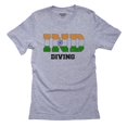 thumbnail image 1 of India Diving - Olympic Games - Rio - Flag Men's Grey T-Shirt, 1 of 2