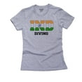 thumbnail image 1 of India Diving - Olympic Games - Rio - Flag Women's Cotton Grey T-Shirt, 1 of 2