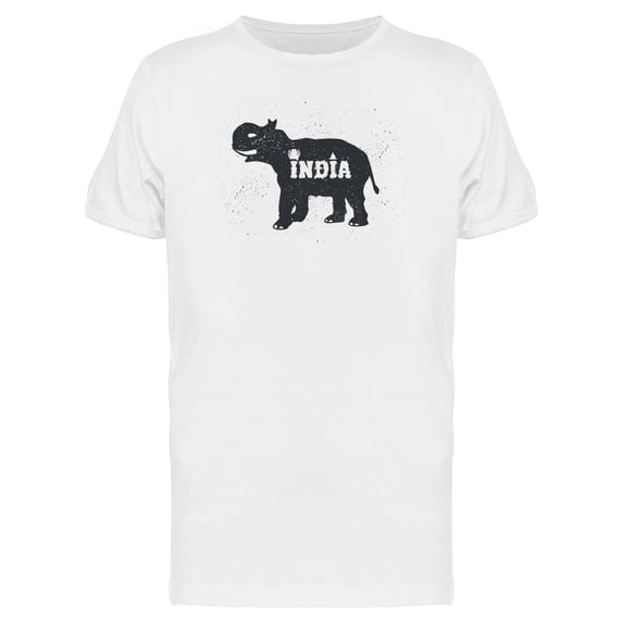 India Elephant Silhouette T-Shirt Men -Image by Shutterstock, Male XX-Large