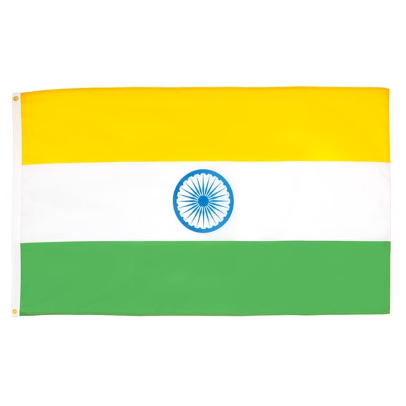AZ Flag India Flag 2x3 ft Indian Banner Light Polyester 2 Grommets 90x60 cm