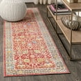 thumbnail image 1 of JONATHAN Y MODERN PERSIAN 2 x 8 Runner Rug, India Flower and Vine - Burgundy, MDP303A-28, 1 of 9