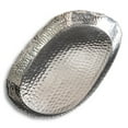 thumbnail image 1 of India Handicrafts 20186 Silver Tone Hammered Oval 16 inch Aluminum Decorative Serving Tray Platter, 1 of 1