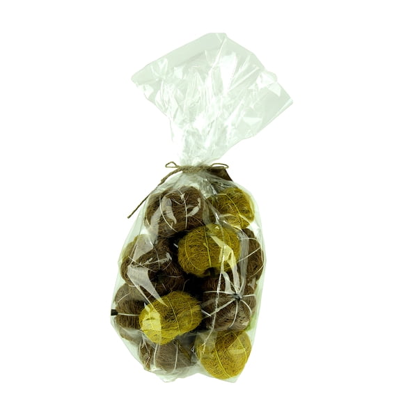 India House Bag of Natural Brown and Green Dried Angel Vine Decorative Pumpkins