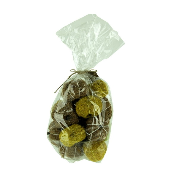 India House Bag of Natural Brown and Green Dried Angel Vine Decorative Pumpkins