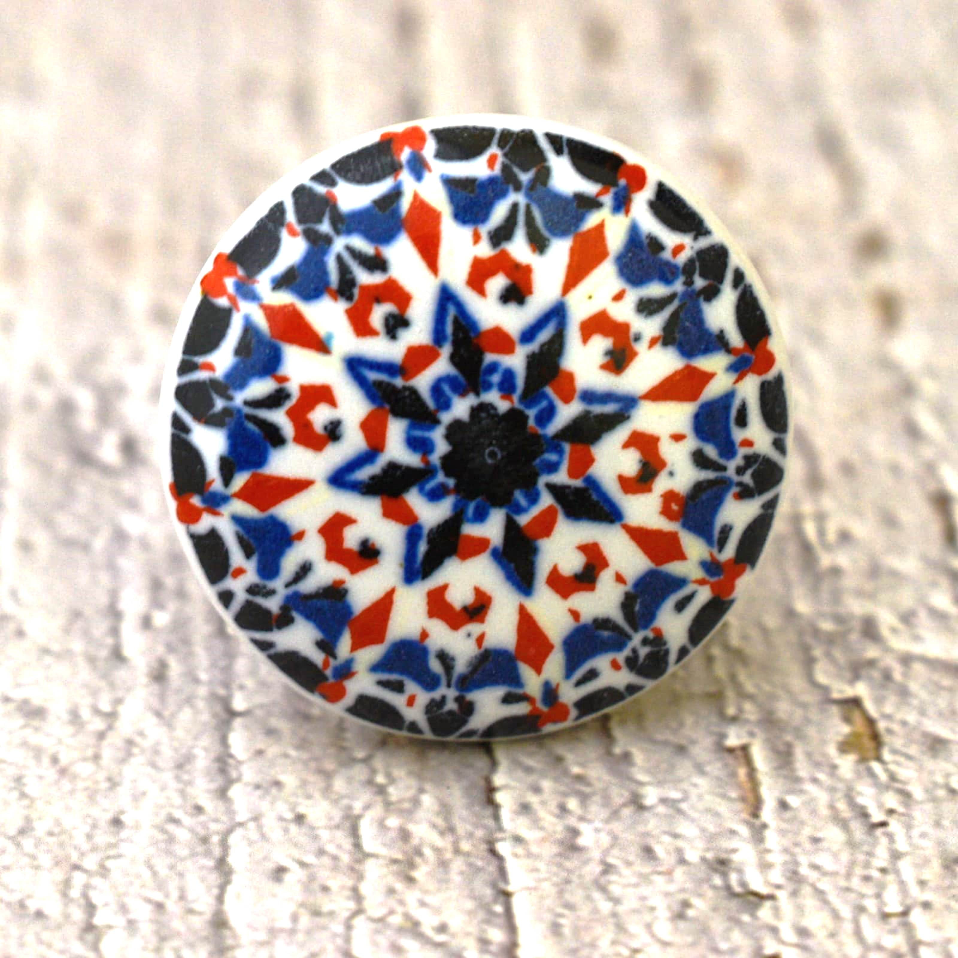 India House Ceramic Multicolor Knobs Kitchen Cabinet Drawer Knobs Hardware Knobs Handmade Knobs Cabinet Knobs Ceramic Door Knobs. Set of 20&nbsp;