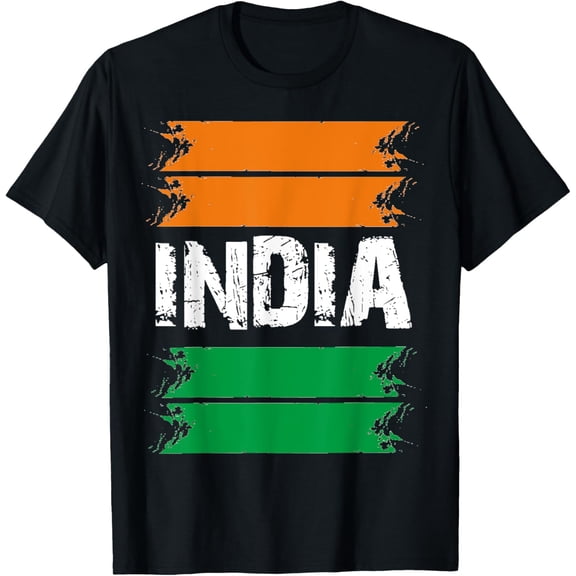 India Independence Day 15 August 1947 Indian Flag Patriotic T-Shirt