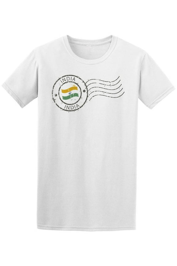 India, India Stamp Logo T-Shirt Men -Image by Shutterstock, Male XX-Large