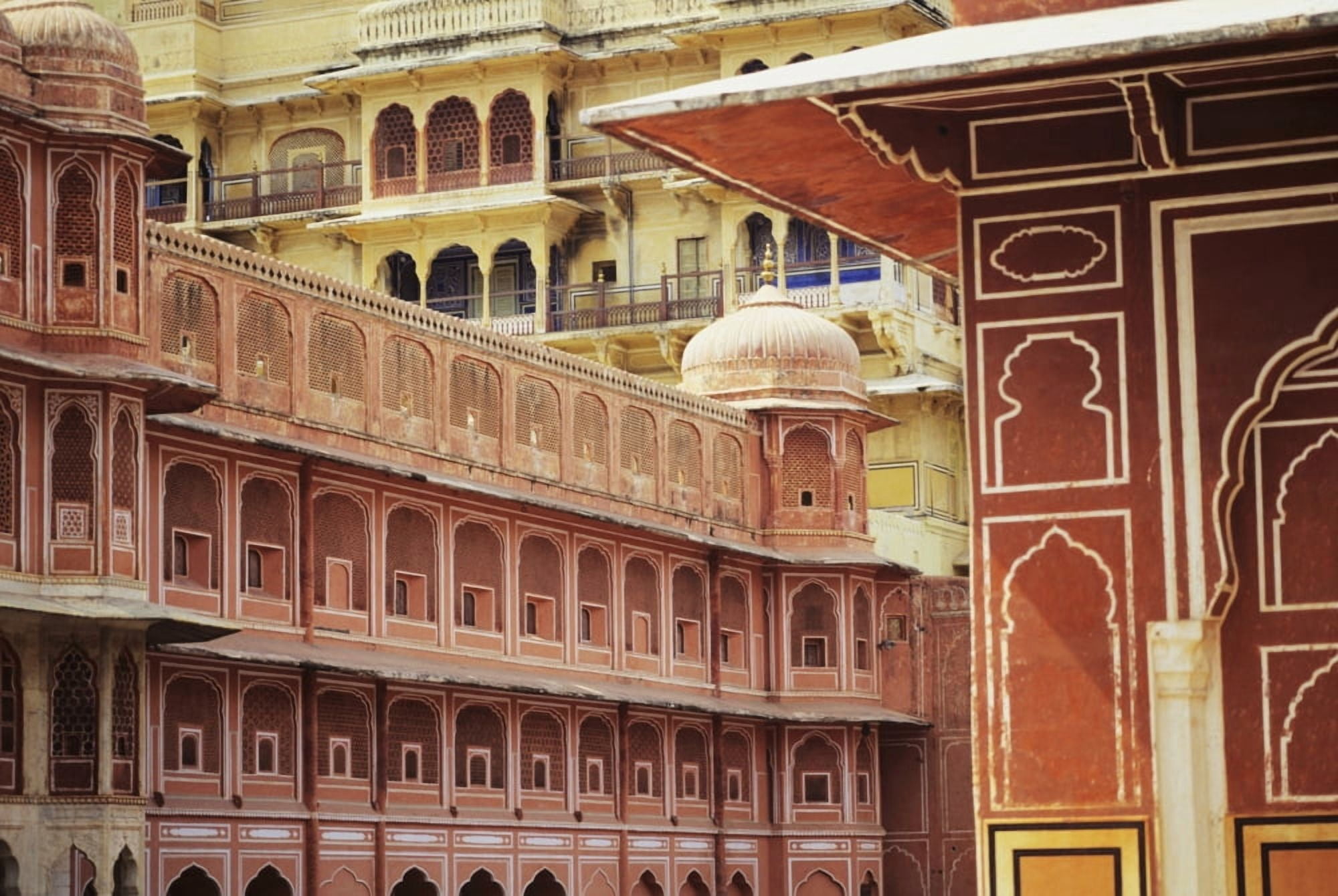 India Jaipur City Palace Jaipur Canvas Art - Kyle Rothenborg Design Pics (34 x 22)