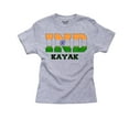 thumbnail image 1 of India Kayak - Olympic Games - Rio - Flag Girl's Cotton Youth Grey T-Shirt, 1 of 2