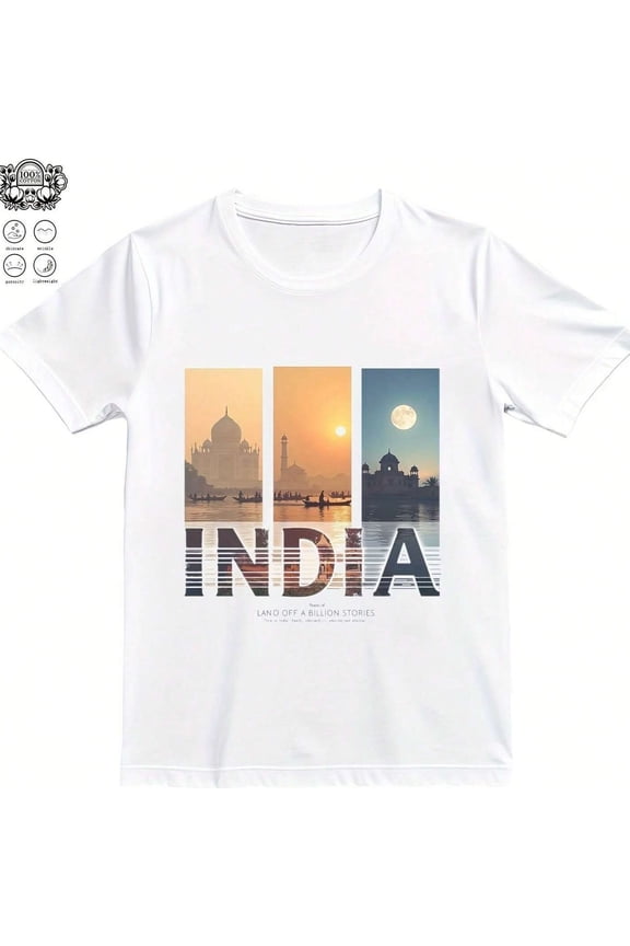 India Land of a Billion Stories T1EE - 220g Cotton T-S1Hirt