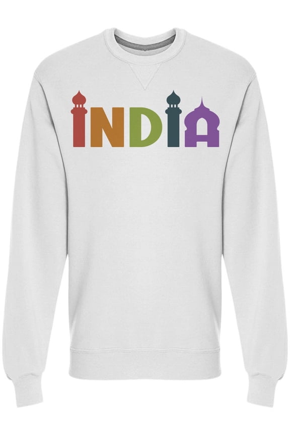 India Lettering Country Sweatshirt Men's -Image by Shutterstock