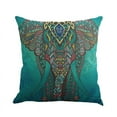 thumbnail image 1 of India Mandala Geometric Elephant Boho Waist Throw Cushion Cover Pillow Case Home Sofa Decor 18"*18", 1 of 1
