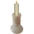 thumbnail image 1 of India Meets India Christmas Handicraft Onyx Marble Pillar Candle Holder 4", Best Gifting, Made by Awarded Indian Artisan, 1 of 4