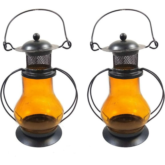 India Meets India Handicraft Ceramic Lanterns Set of 2, Tea Light Holder, Mosaic Candle Holder Home dcor, Best Gifting Made by Awarded Indian Artisan