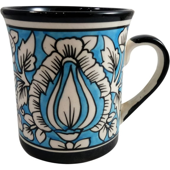 India Meets India Handicraft Ceramic Mug Tea Mug Ceramic Coffee Mug 250 ml, Best Gifting, Made By Awarded Indian Artisan