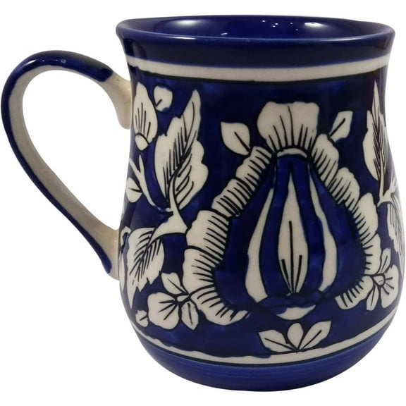 India Meets India Handicraft Ceramic Mug Tea Mug Ceramic Coffee Mug 250 ml, Best Gifting, Made By Awarded Indian Artisan
