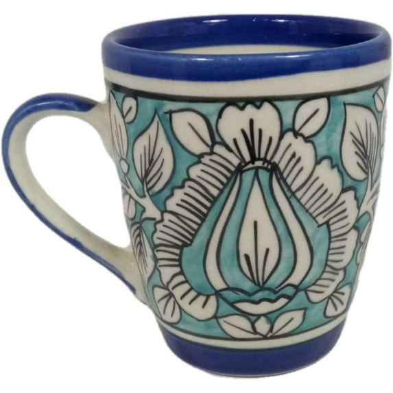 India Meets India Handicraft Ceramic Mug Tea Mug Ceramic Coffee Mug 250 ml, Best Gifting, Made By Awarded Indian Artisan