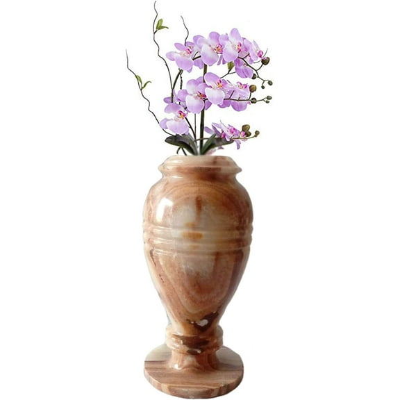 India Meets India Handicraft Flower Vase with Onyx Marble Decorative Home, Offices, Best Gifting, Made by Awarded Indian Artisan