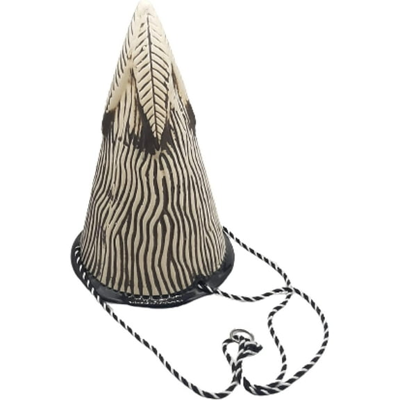 India Meets India Handmade Ceramic Hanging Planter Cone Shaped w/ Artificial Flower, Decorative Planter for Home Dcor/Living Room/Office/Dining Area and Windowsill, 11 x 7 in